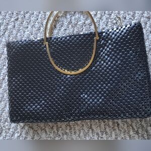Elegant Black Woven Clutch with Gold Handle. Bundle 5 And Save! #bundle #save